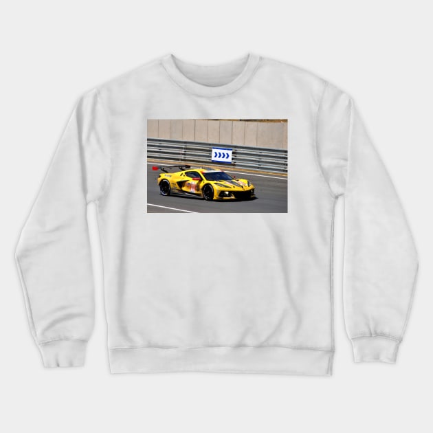 Chevrolet Corvette C8.R no33 24 Hours of Le Mans 2023 Crewneck Sweatshirt by AndyEvansPhotos